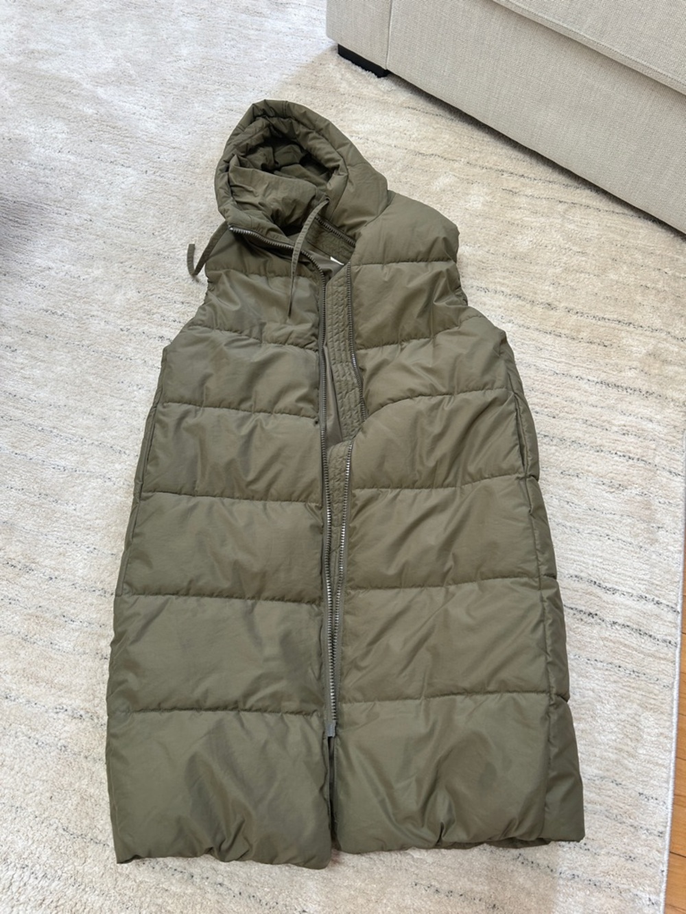 H & M long parka vest